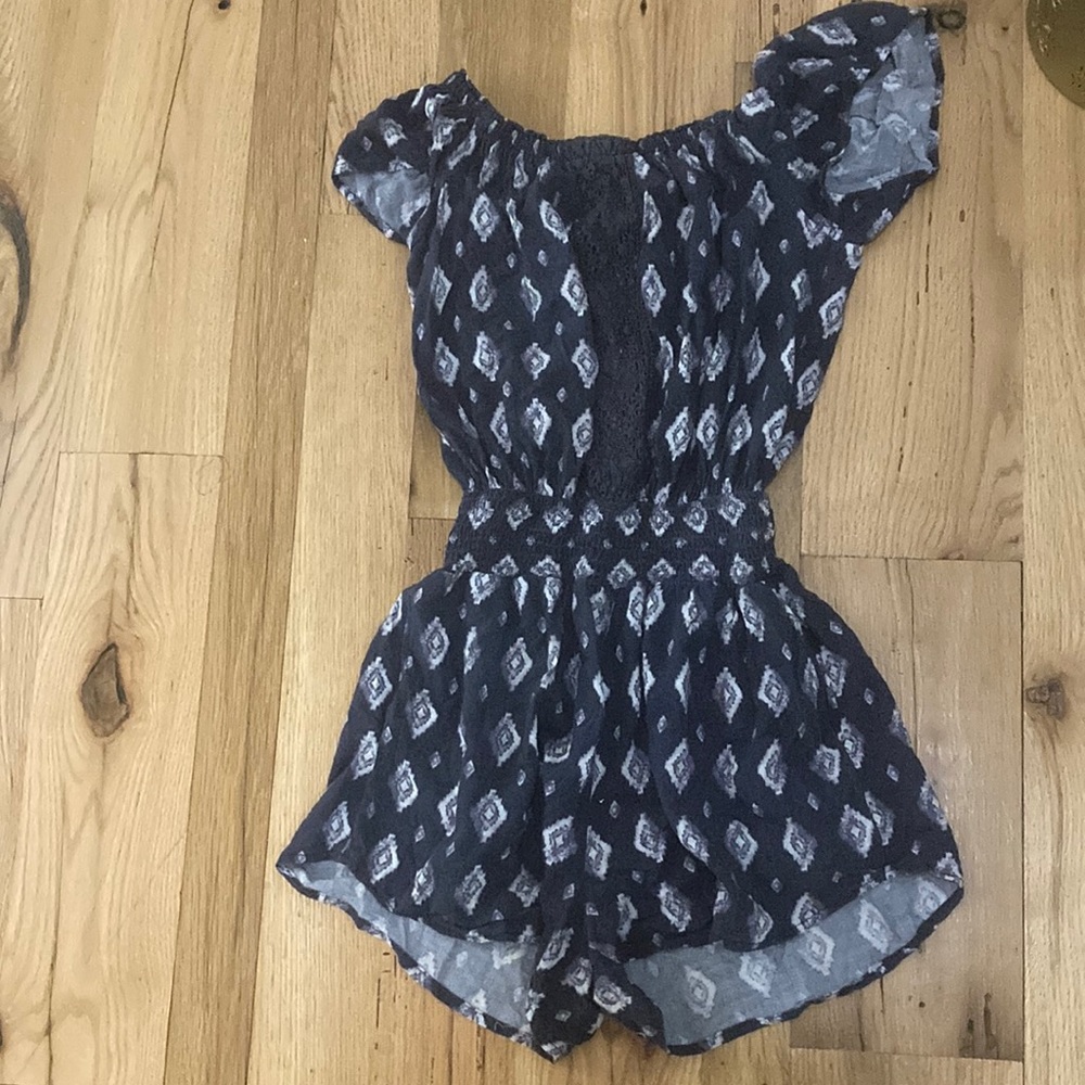 Navy blue romper